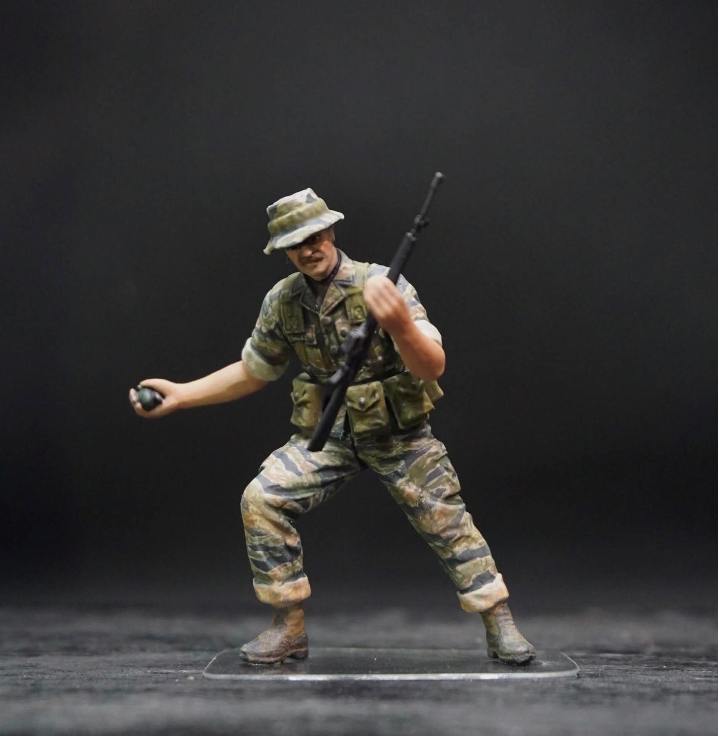 1/35 US Special Forces Green Berets Resin Figures Vietnam War Hand Painted Diorama Set