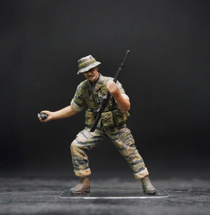 1/35 US Special Forces Green Berets Resin Figures Vietnam War Hand Painted Diorama Set