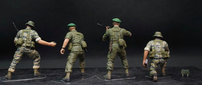 1/35 US Special Forces Green Berets Resin Figures Vietnam War Hand Painted Diorama Set