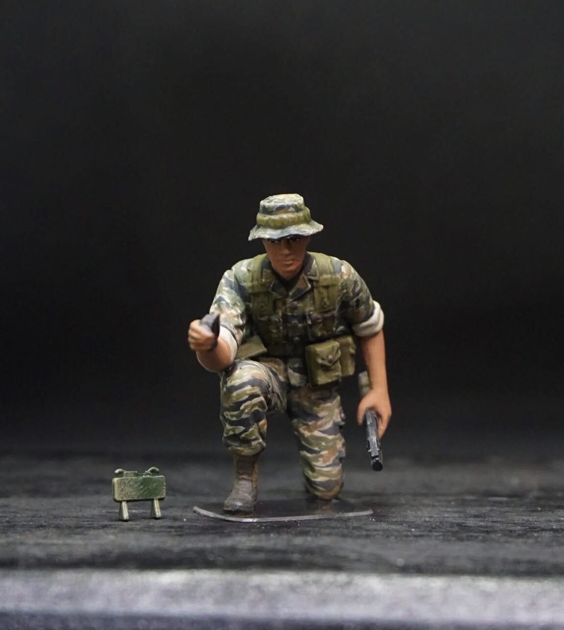 1/35 US Special Forces Green Berets Resin Figures Vietnam War Hand Painted Diorama Set