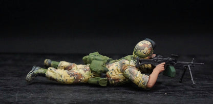 1/35 U.S. 82nd Airborne Figure Set, Hand Painted Modern Military Soldiers, Resin Miniatures for Military Diorama, Scale Model Display
