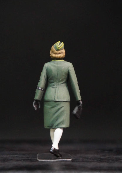 1/35 WWII German Staff Personnel Figure Set, Hand Painted German Officers, 4 Military Miniatures for WW2 Diorama Display