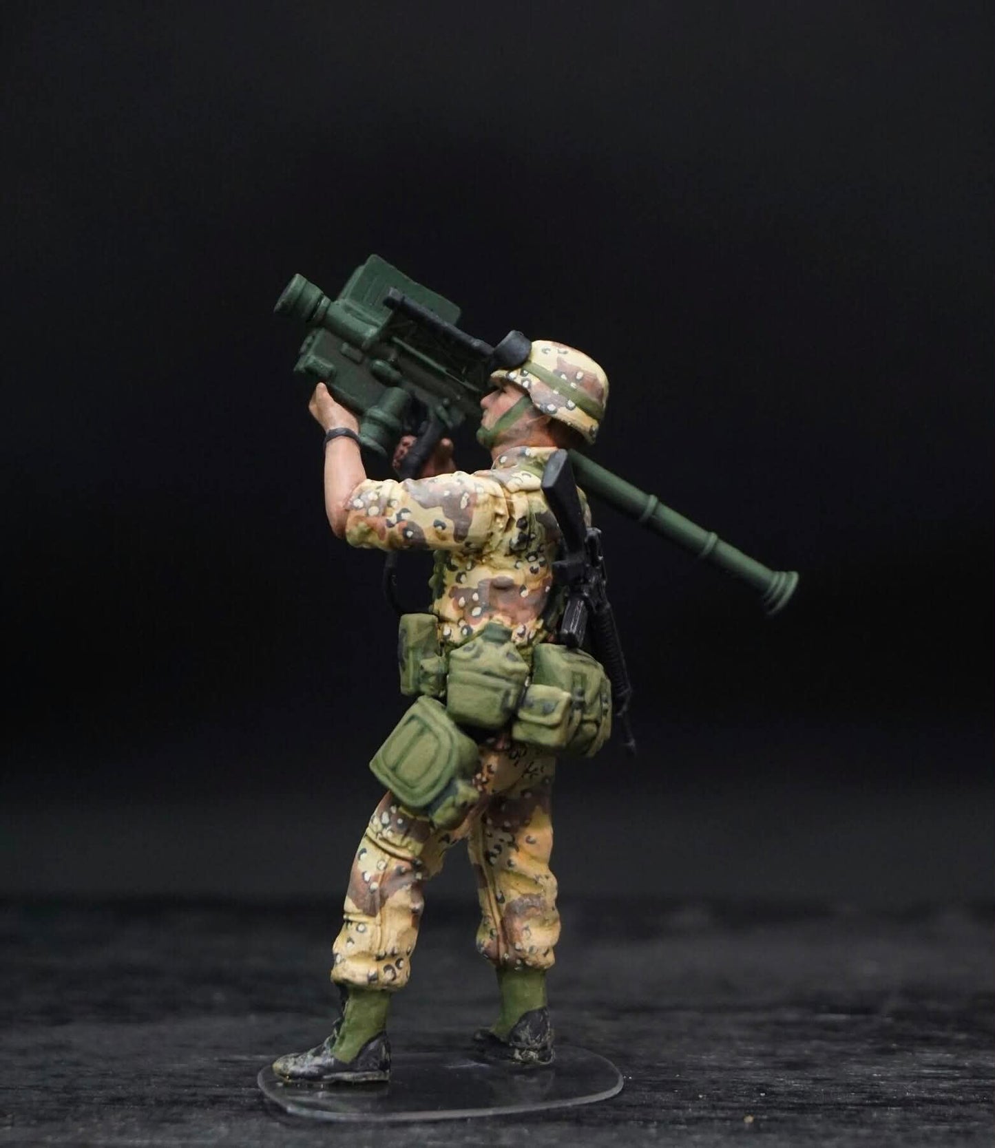 1/35 U.S. 82nd Airborne Figure Set, Hand Painted Modern Military Soldiers, Resin Miniatures for Military Diorama, Scale Model Display