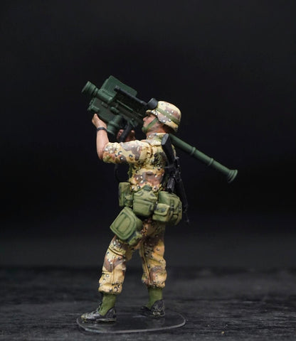 1/35 U.S. 82nd Airborne Figure Set, Hand Painted Modern Military Soldiers, Resin Miniatures for Military Diorama, Scale Model Display