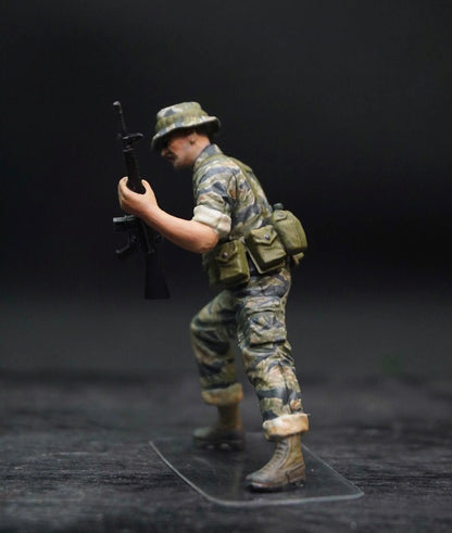 1/35 US Special Forces Green Berets Resin Figures Vietnam War Hand Painted Diorama Set