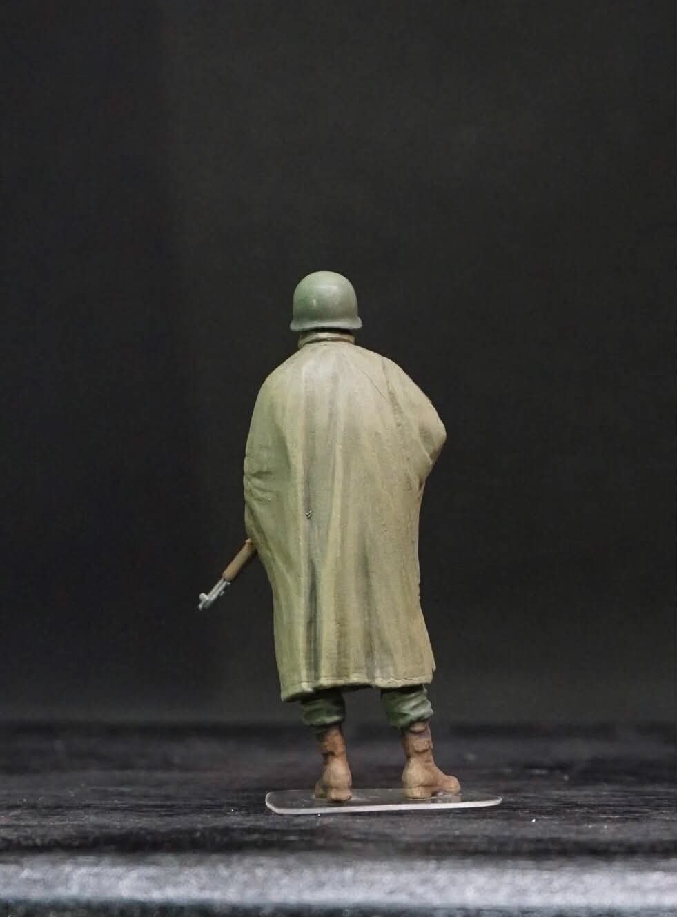 1/35 WWII US Soldiers Rainwear Figure Set, Hand Painted American Army Military Miniatures, 5 Figures for WW2 Diorama