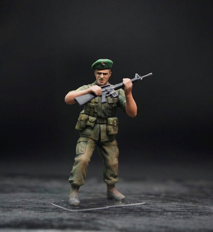 1/35 US Special Forces Green Berets Resin Figures Vietnam War Hand Painted Diorama Set