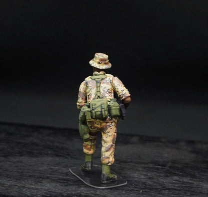 1/35 U.S. 82nd Airborne Figure Set, Hand Painted Modern Military Soldiers, Resin Miniatures for Military Diorama, Scale Model Display