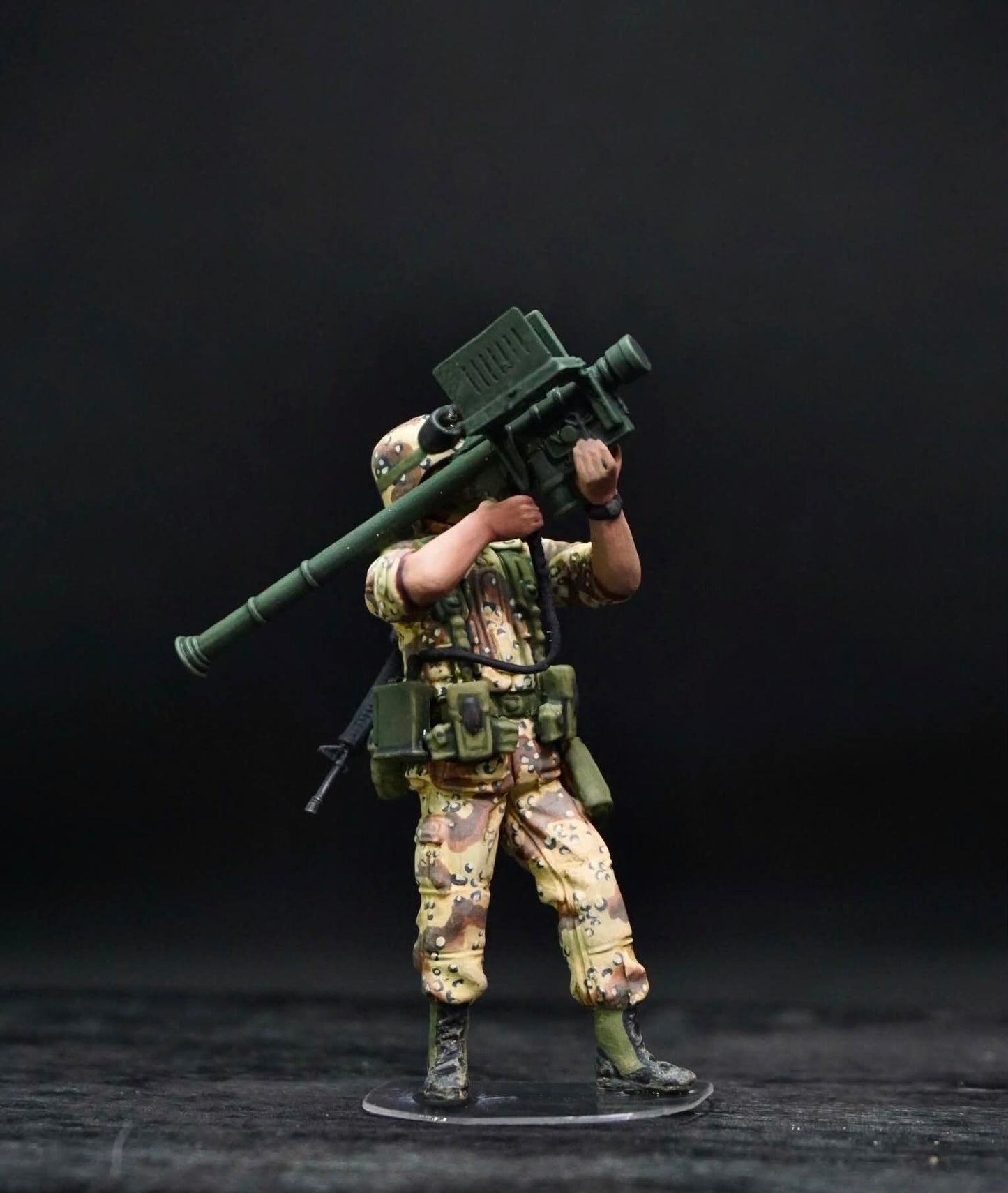 1/35 U.S. 82nd Airborne Figure Set, Hand Painted Modern Military Soldiers, Resin Miniatures for Military Diorama, Scale Model Display