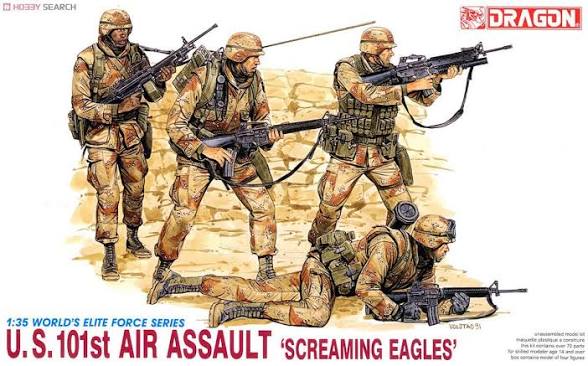 1/35 U.S. 101st Air Assault "Screaming Eagles" Hand Painted Figure Set