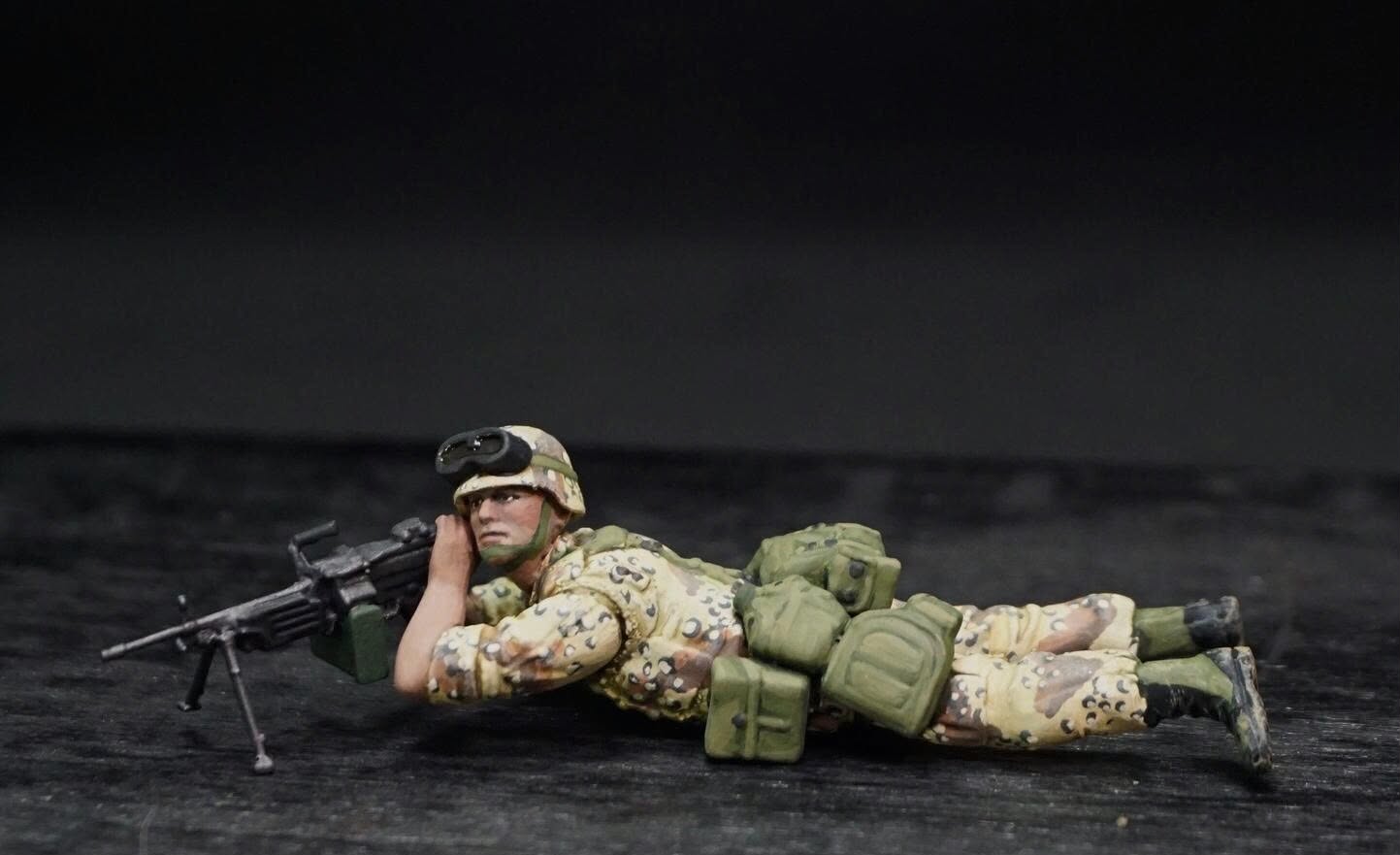 1/35 U.S. 82nd Airborne Figure Set, Hand Painted Modern Military Soldiers, Resin Miniatures for Military Diorama, Scale Model Display