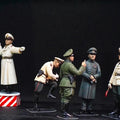 1/35 WWII German Road Police 4 Hand Painted Officer Figures Diorama Set