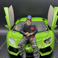 1/18 Streetwear Boy Figure Ver. 7 Urban Diorama for Diecast Cars Collection