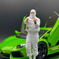 1/18 Streetwear Boy Figure Urban Diorama for Diecast Cars Collection