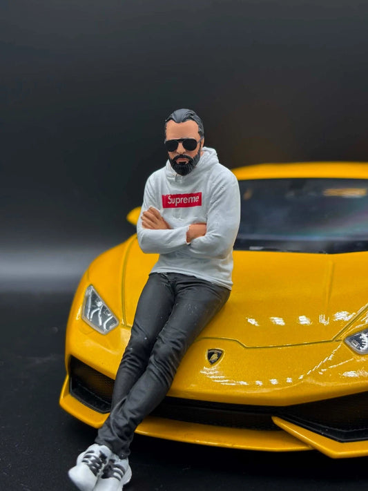 1/18 Streetwear Boy Figure Ver. 15 Urban Diorama for Diecast Cars Collection