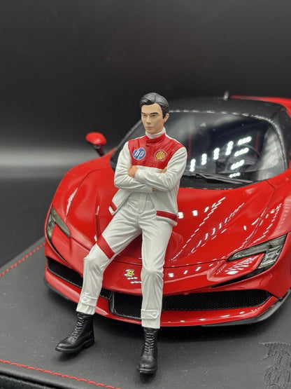 1/18 Scale Racing Driver Figure Motorsport Racer Diecast Supercar Diorama Model