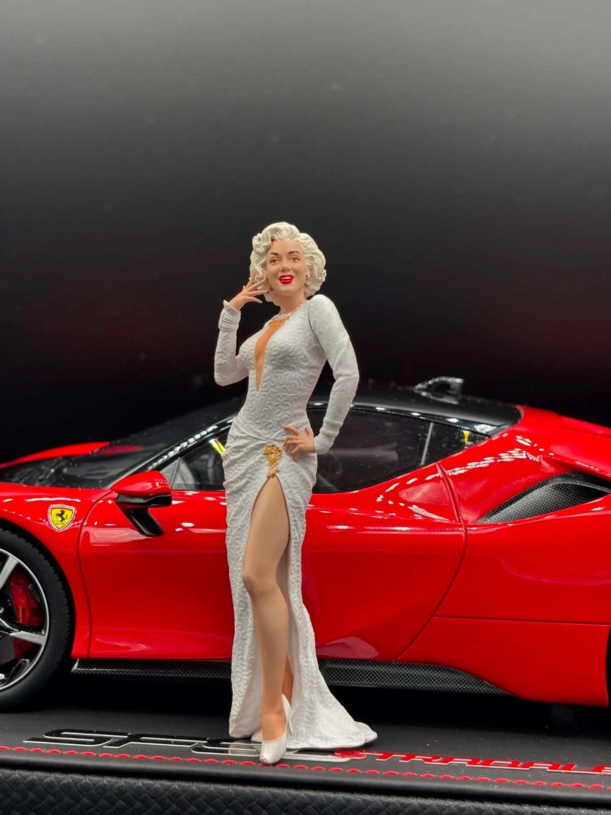 1/18 Scale Marilyn Monroe Figure, Miniature Hollywood Icon Figurine for Car Diorama, Model for Diecast Display