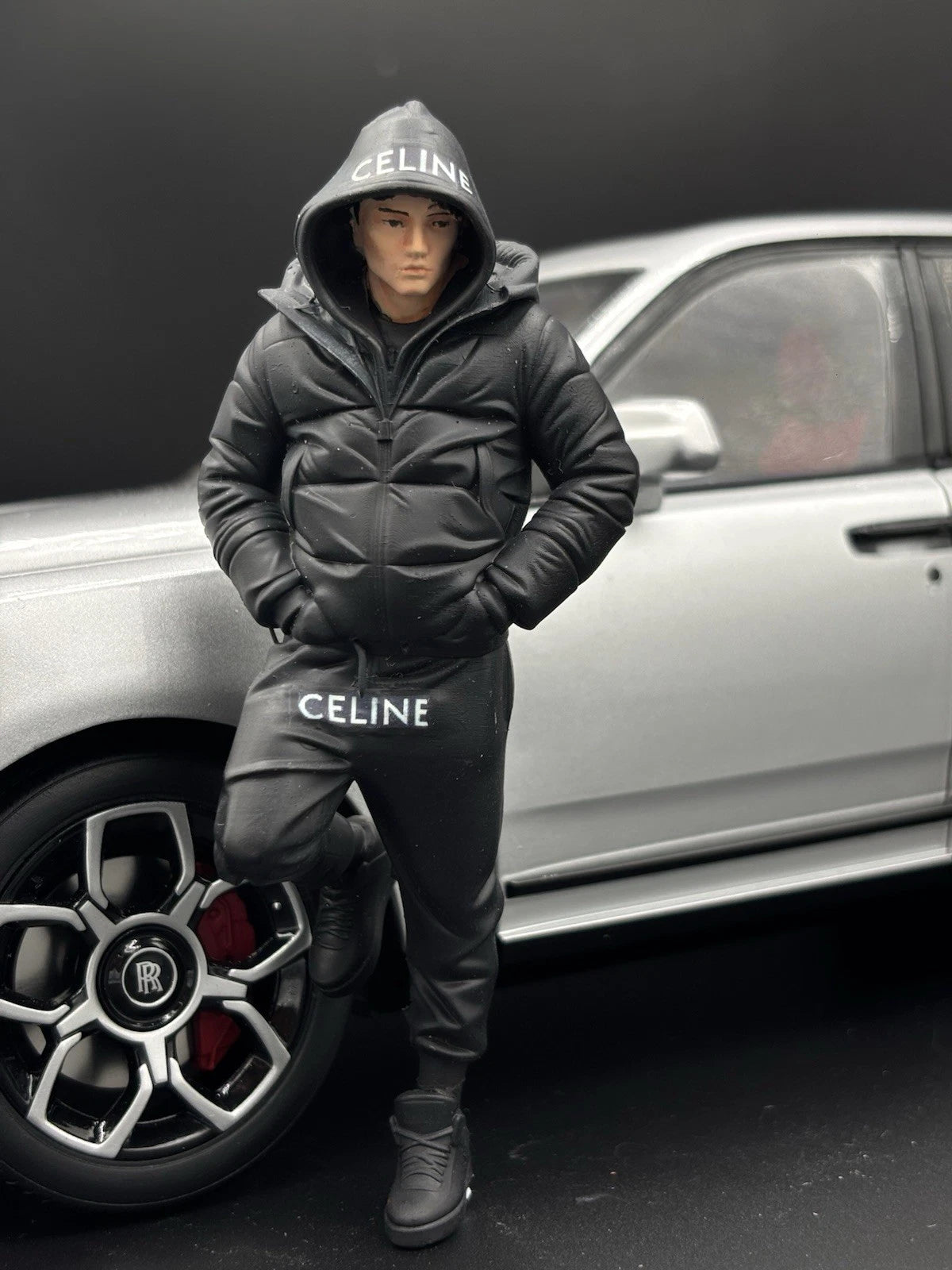 1/18 Streetwear Boy Figure Ver. 12 Urban Diorama for Diecast Cars Collection