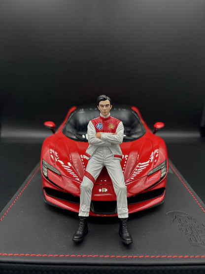 1/18 Scale Racing Driver Figure Motorsport Racer Diecast Supercar Diorama Model
