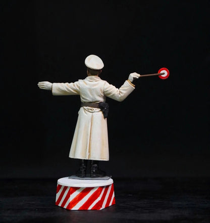 1/35 WWII German Road Police 4 Hand Painted Officer Figures Diorama Set