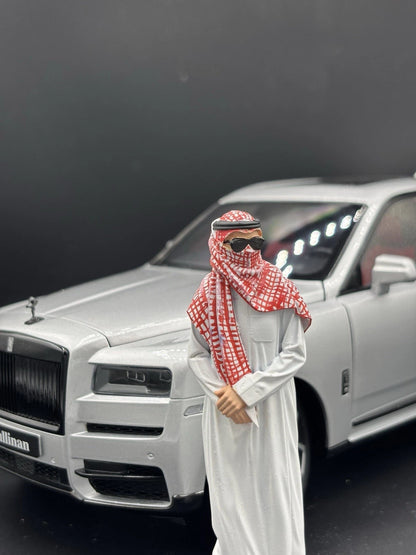 1/18 Dubai Millionaire Ver 2, Arab Figure for Diecast Cars