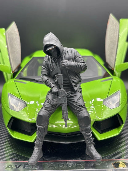 1/18 Streetwear Boy Figure Ver. 10 Urban Diorama for Diecast Cars Collection