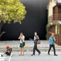 1/64 Realistic Lifestyle Ver 6, 4 People Hand Painted Figures Diecast Diorama (Copy)