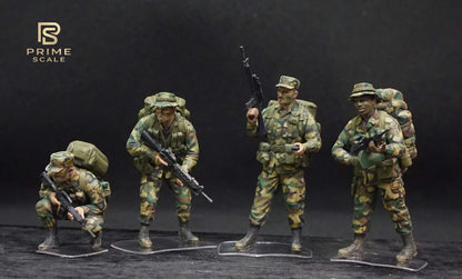 1/35 US Special Forces 4 Hand Painted Miniature Figures Diorama Set