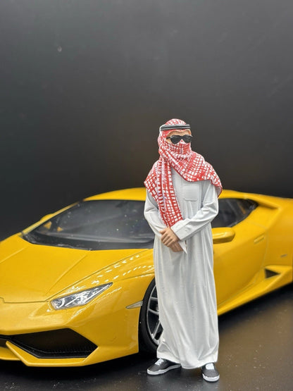 1/18 Dubai Millionaire Ver 2, Arab Figure for Diecast Cars