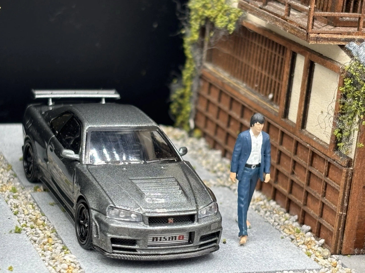 1/64 The Beatles Abbey Road 4 Hand Painted Figures Diecast Diorama Set