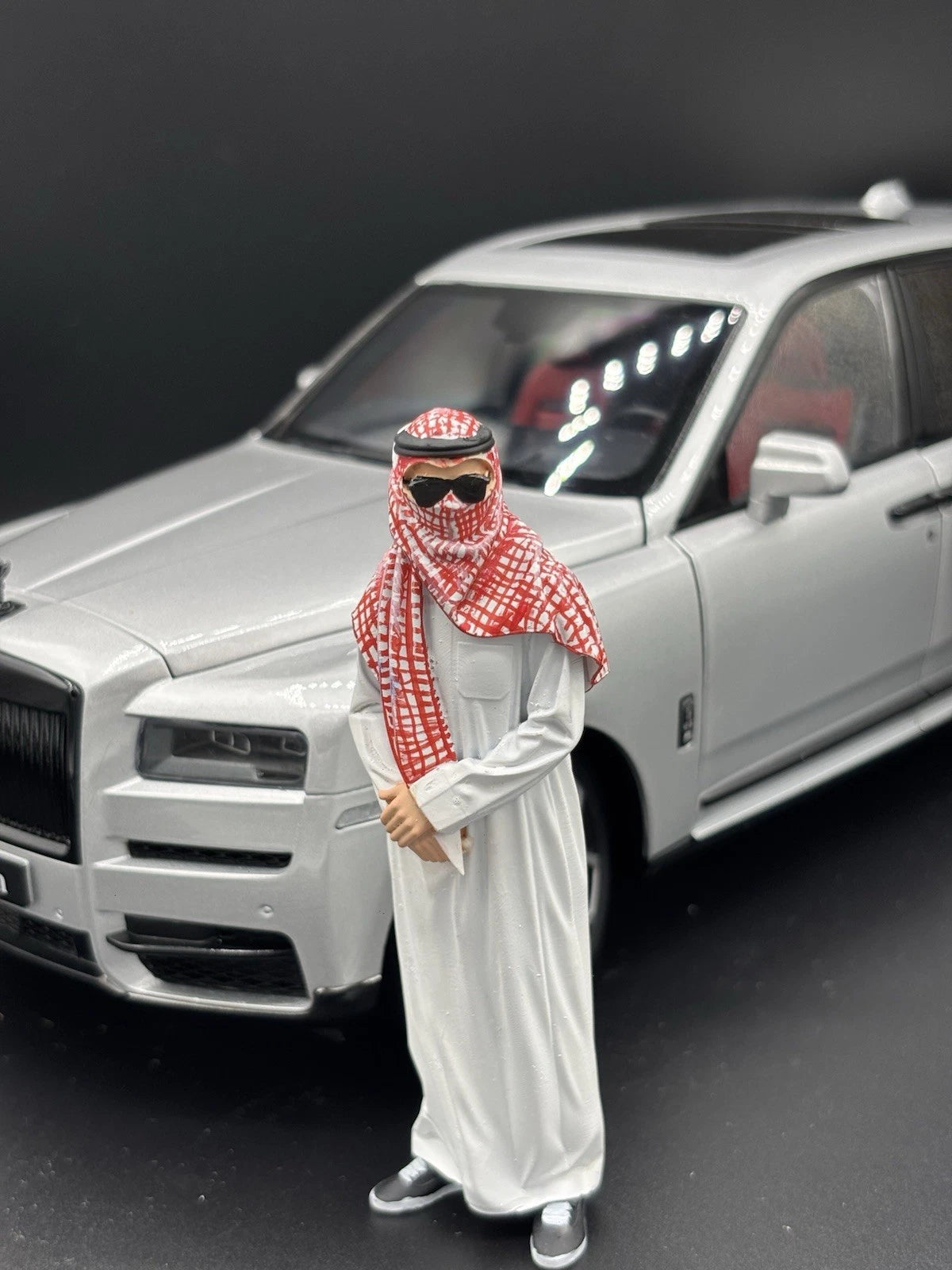 1/18 Dubai Millionaire Ver 2, Arab Figure for Diecast Cars