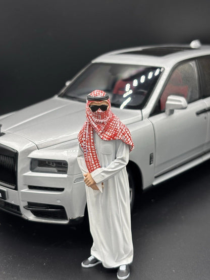 1/18 Dubai Millionaire Ver 2, Arab Figure for Diecast Cars
