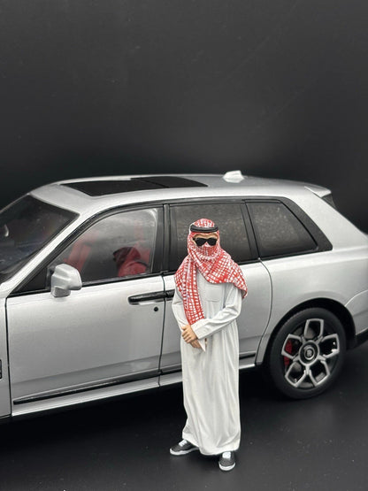 1/18 Dubai Millionaire Ver 2, Arab Figure for Diecast Cars