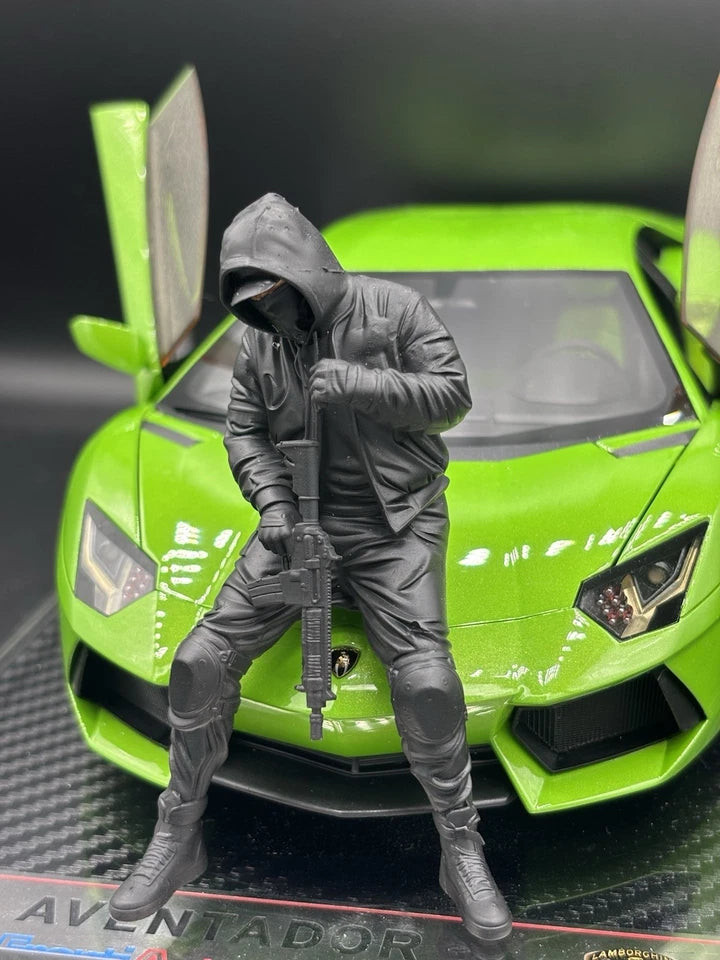 1/18 Streetwear Boy Figure Ver. 10 Urban Diorama for Diecast Cars Collection