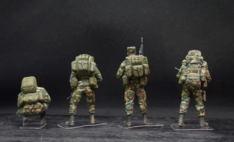 1/35 US Special Forces 4 Hand Painted Miniature Figures Diorama Set