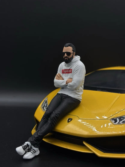 1/18 Streetwear Boy Figure Ver. 15 Urban Diorama for Diecast Cars Collection