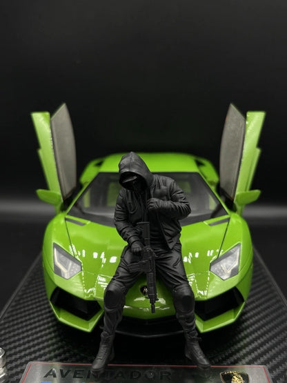 1/18 Streetwear Boy Figure Ver. 10 Urban Diorama for Diecast Cars Collection