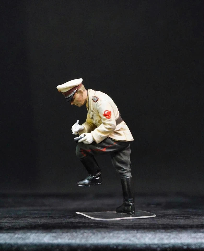 1/35 WWII German Road Police 4 Hand Painted Officer Figures Diorama Set