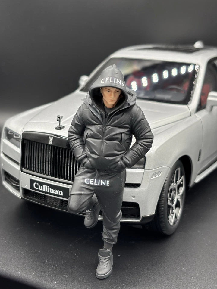 1/18 Streetwear Boy Figure Ver. 12 Urban Diorama for Diecast Cars Collection