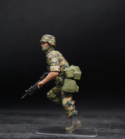 1/35 US Marines 4 Hand Painted Miniature Figures Modern Combat Diorama Set