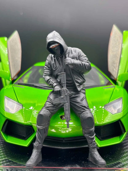1/18 Streetwear Boy Figure Ver. 10 Urban Diorama for Diecast Cars Collection