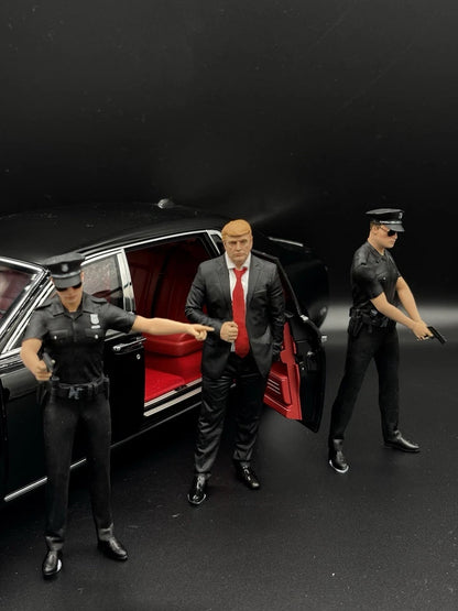 1/18 Donald Trump U.S President Figure Diorama for Diecast Cars Collection