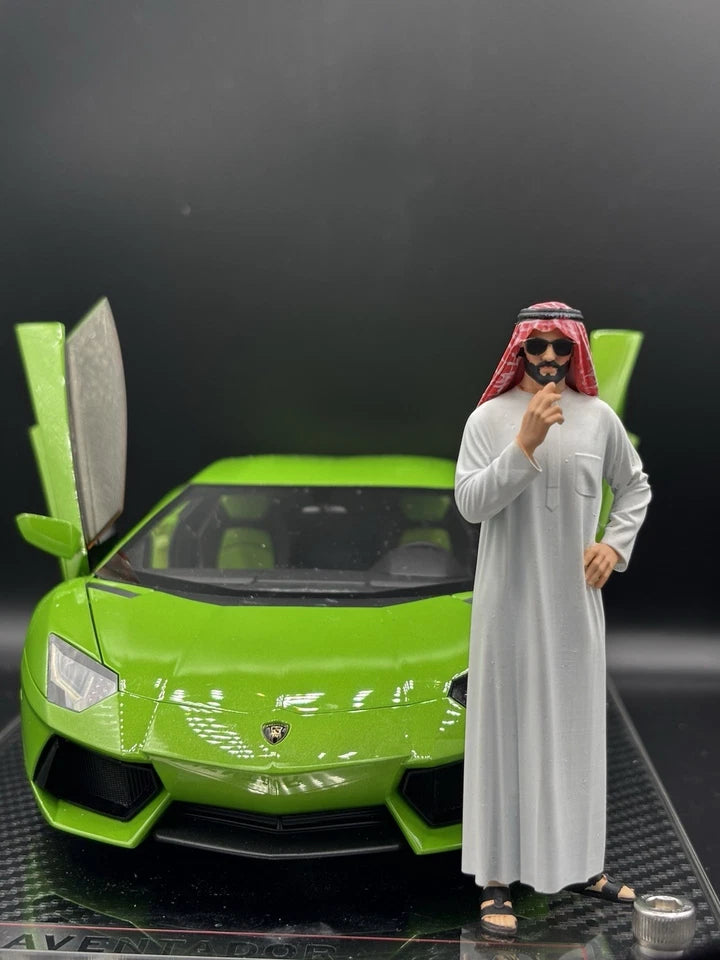 1/18 Dubai Millionaire Ver 1, Arab Figure for Diecast Cars