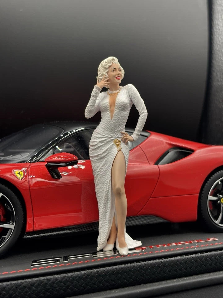 1/18 Scale Marilyn Monroe Figure, Miniature Hollywood Icon Figurine for Car Diorama, Model for Diecast Display